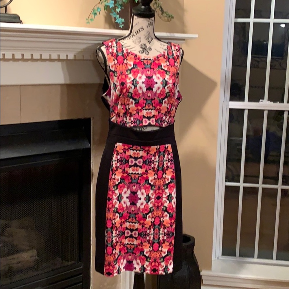 Bright floral dress WORN only ONCE